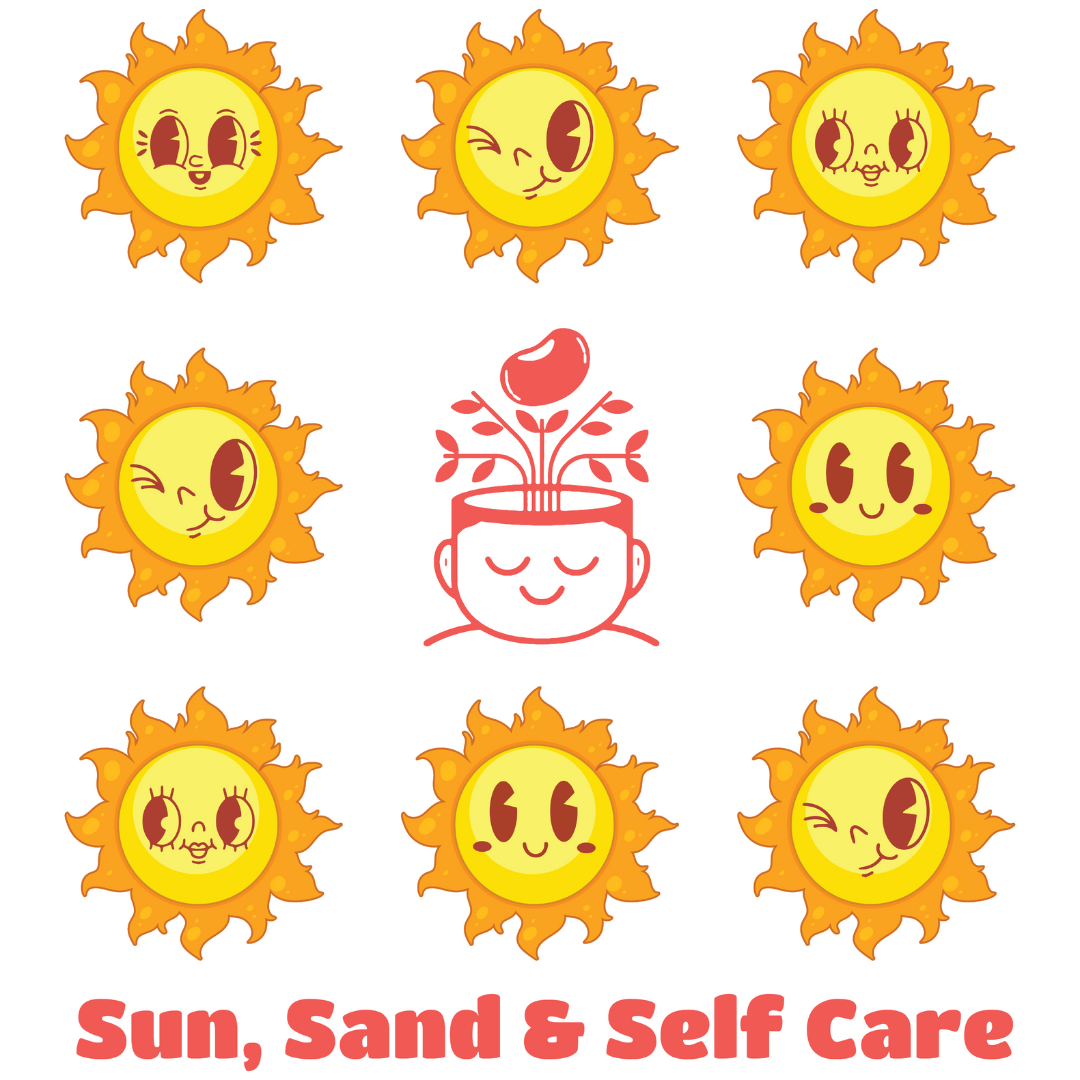 "Sun, Sand & Self Care" Tote Bag