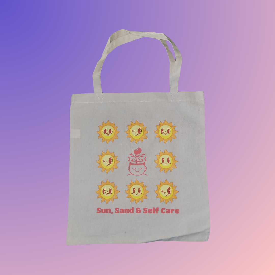 "Sun, Sand & Self Care" Tote Bag